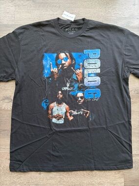 Black Polo G The GOAT Graphic Tee Sz.XXL
